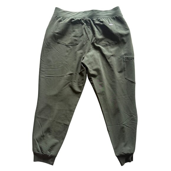 Figs Olive Green Jogger Scrub Pants Orange Drawstring XXL Zamora - Picture 3 of 8